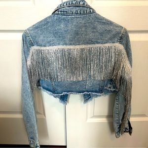 Fringe Crop Jean Jacket